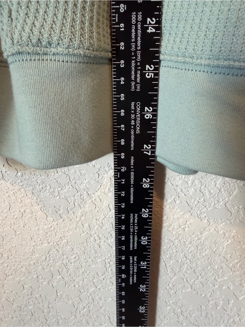 NWT Aerie Sage Green Waffle Knit Hoodie Oversized Pullover Sweatshirt Large - Picture 9 of 12